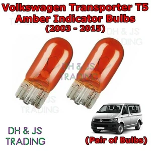 For Volkswagen Transporter Amber Side Indicator Bulbs 501 Side Tail T5 (03-16) - Picture 1 of 1