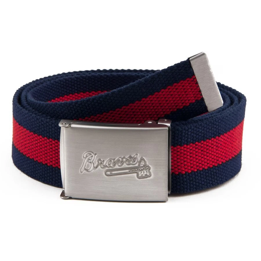 Men's Atlanta Braves Fabric Belt - New - Image 1 of 1