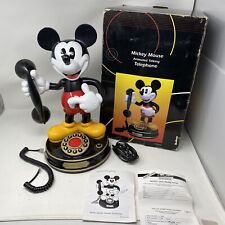 Disney Mickey Mouse Animated Talking Telephone TeleMania Collectible in Box RARE