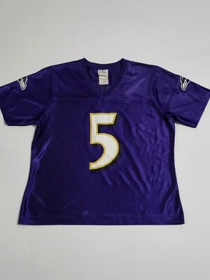 (#A1) Ropa de equipo Baltimore Ravens Joe Flacco Jersey # 5 púrpura talla L para mujer Foto 1 de 4