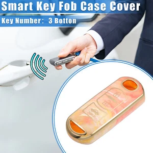3 Buttons Remote Smart Key Fob Cover Case for Mazda CX-3 CX-4 CX-5 TPU Orange - Picture 1 of 7