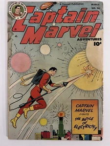 Captain Marvel Adventures #94 Fawcett Pub 1949 Edad de Oro - Imagen 1 de 3