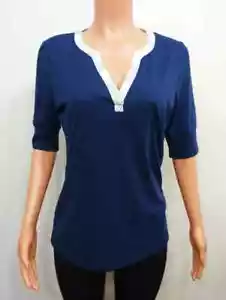 Nautica Pigiama Donna Scollo a V Sleep Scollo a V Camicia, Navy, S/P - Foto 1 di 2