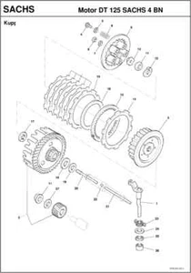 SFM / Sachs MUELLE para disco de acoplamiento D92 - 3x98 M4603030 Racing XTC 125 2 tiempos XTC... - Imagen 1 de 1