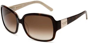 Gafas de sol para mujer Kate Spade Lulu Tortoise Havana/marrón lentes degradadas rectangulares - Imagen 1 de 12