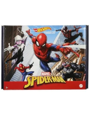 Hot Wheels Spider-Man 5-Pack Bundle Set 1/64 Scale Character Cars - Image 1 of 3