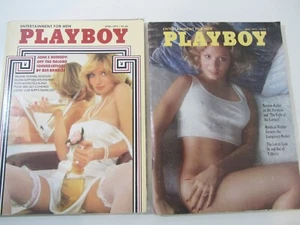2x Playboy April Mai 1975 - mittig gefaltet VICTORIA CUNNINGHAM & BRIDGETT ROLLINS - Bild 1 von 5