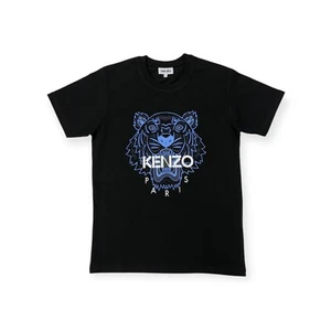 Kenzo Men's Tiger Print T-Shirt In Black/Blue Size S - Picture 1 of 4