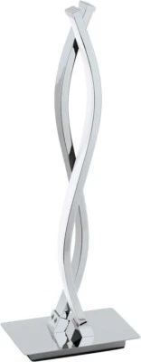 EGLO LED Tischleuchte LASANA silber chrom 2-flammig Nachttischlampe EEK:D(SpA-G) - Bild 1 von 4