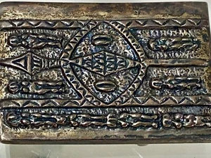 REBECCA COLLINS WUNDERSCHÖNE STERLINGSILBER GÜRTELSCHNALLE SIGNIERT - Bild 1 von 5