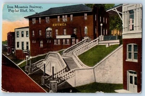Pappel Bluff Missouri MO Postkarte Iron Mountain Treppe RRYMCA Außenlandschaft - Bild 1 von 2