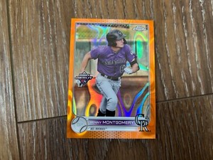 Benny Montgomery 2022 Topps Pro Debut Chrome Orange Refractor Rookie #'d 11/25