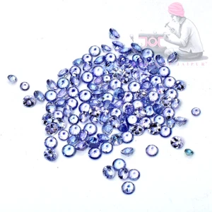 Natural Tanzanite 2mm Round Cut Untreated Loose Gemstone for sale 50 Pieces - Picture 1 of 2