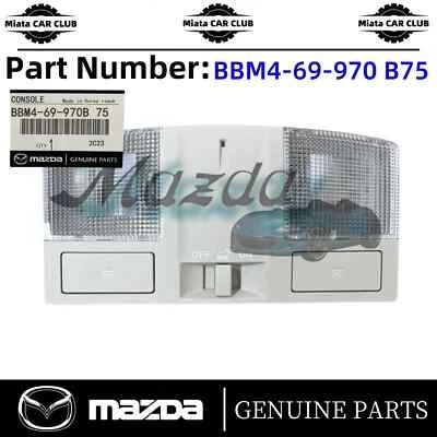 Genuíno 2010-13 Mazda3 console superior mapa lâmpada conjunto BBM4-69-970B-75 - Imagem 1 de 4
