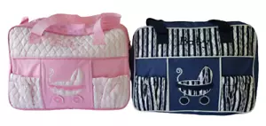 TRENDY MUMMY HANDBAG SHOULDER BABY NAPPY BAG DIAPER WITH CHANGE MAT HW193 - Picture 1 of 14