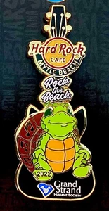 2022 HARD ROCK CAFE MYRTLE BEACH ROCK THE BEACH TURTLE GUITAR **ERROR** LE PIN - Picture 1 of 1