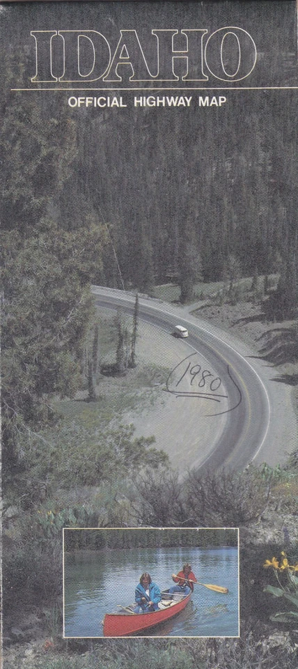 Hoja de ruta oficial de Idaho 1980 edición estatal Foto 1 de 1