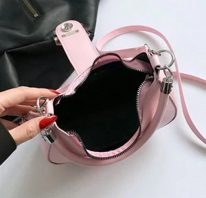 Riemen Leder Schultertasche für Damen, Y2k Beuteltasche Tasche Geldbörsen für Frauen  - Bild 1 von 5