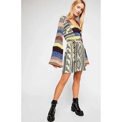 VESTIDO SUÉTER FREE PEOPLE Patchwork Talla Pequeña Foto 1 de 4