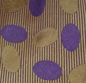 1970s VINTAGE MOD ~ PRINCE IGOR ~ MENS TIE ~ GOLDEN-BROWN w/ PURPLE ~ 55" - Picture 1 of 4