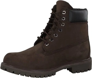 Timberland Uomo 6 Pollici Premium Impermeabile Marrone Scuro Taglia 8,5 US - Foto 1 di 9