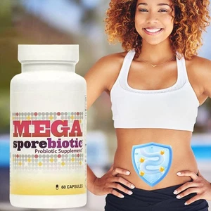 Mega SporeBiotic Natural Probiotic Supplement MegaSporebiotic - 60 Capsule - Picture 1 of 7