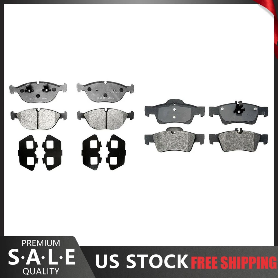 适用于 2006 2005 - 2003 梅赛德斯 - 奔驰 S430 前后元件 3 金属刹车片 — 第 1/4 张图片