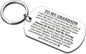 Stocking Stuffers for Teen Boys 12-16, Grandson Keychain from Grandma, Grandson - Picture 1 of 12