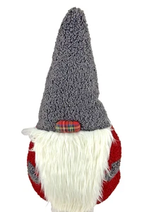 Pottery Barn Clarke Gnome Shaped Pillow Plush Christmas Large 25” Smoke Free - Picture 1 of 6