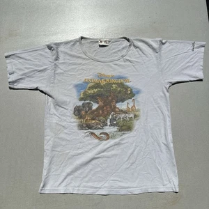 Maglietta Vintage Walt Disney World Animal Kingdom Donna M Albero della Vita Grafica Blu - Foto 1 di 9