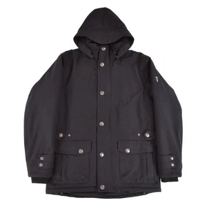 Wellensteyn Feuerland Dark-Gray Winter Hooded Parka Jacket Coat Mens sz L - Picture 1 of 18