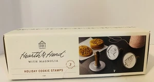 Estampillas de galletas de Navidad de 3 piezas - Hearth & Hand™ con Magnolia nueva caja abierta - Imagen 1 de 5