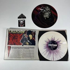 CREEPSHOW Original Soundtrack LP Bone/Purple Splatter Vinyl w/ Slipcover NM RARE - Picture 1 of 7