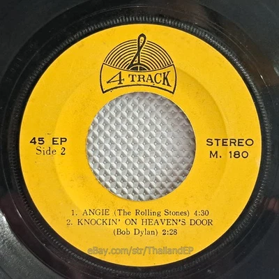 BOB DYLAN /KNOCKIN' ON HEAVEN'S DOOR /THE ROLLING STONES /ANGIE THAILAND EP 45 - Image 1 of 4