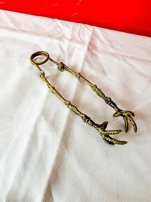 Dragon Creature Claw Sugar Cube-Pickle Tongs Ornate Metal Old Vintage Collectors - Image 1 of 4