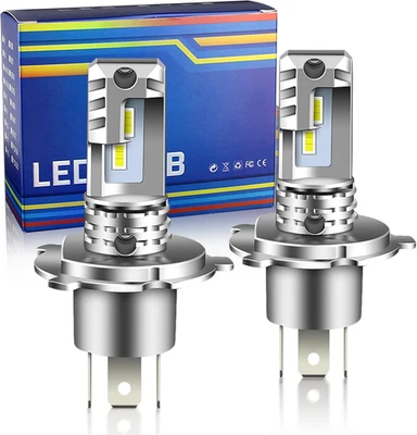 H4 Light Bulb, 9003 Lights Bulb, HB2 Fog Light Bulb 30000LM 600% Brighter 6500K  - Image 1 of 4
