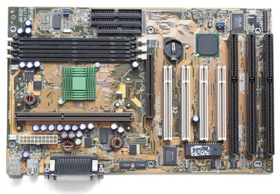 Slot 1 motherboard - ASUS P2B -  Intel i440BX - AGP PCI ISA - TESTED - Image 1 of 2