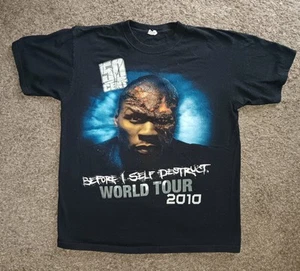 50 CENT 2010 Before I Self Destruct World Tour T-Shirt Large 2-seitig Rap Hip Hop - Bild 1 von 9