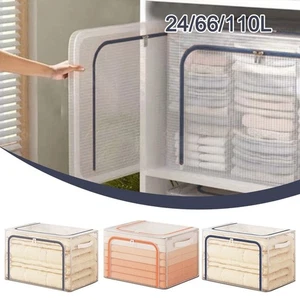 With Steel Frame Clothes Wardrobe Organizer Household - Photo 1/15