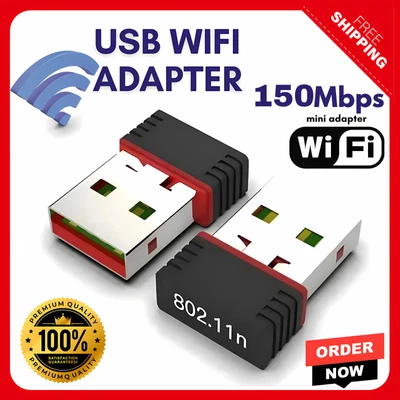 USB Wifi Dongle 150 mbps Wireless 802.11n for Windows/MAC UK seller - Image 1 of 4