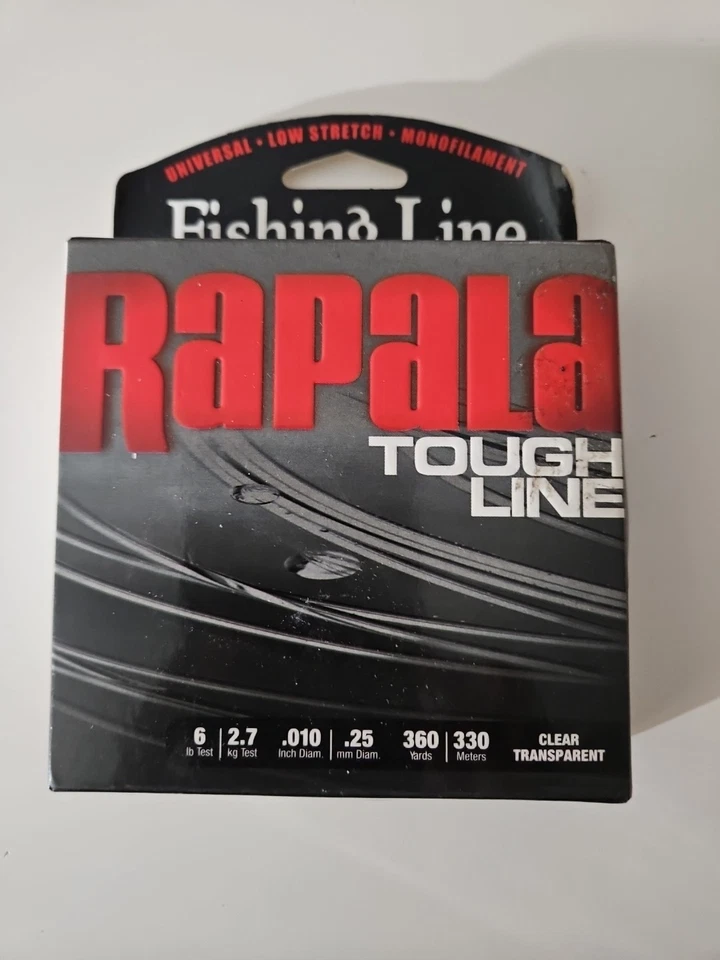 Nuevo en caja Línea de Pesca Resistente Rapala 6 LB Prueba 360 yardas Transparente Extra Duradero Foto 1 de 1