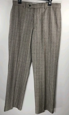 Pantalones de vestir Nautica para hombre 33x32 gris 100 % lana calce clásico pantalones usados en excelente estado Foto 1 de 4