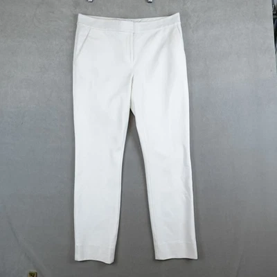 Pantalón Diane von Furstenberg blanco al tobillo para mujer talla 8 bolsillos Foto 1 de 4