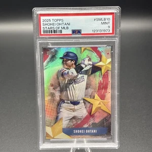 2025 Topps Stars Of MLB #SMLB10 Shohei Ohtani LA Dodgers PSA 9 MINT - Picture 1 of 6