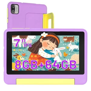 7 inch Kids Tablet Android 13 8GB RAM 64GB ROM(128GB Expansion) Parental Control - Picture 1 of 7