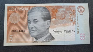 ESTONIA 5 krooni 1994, P-76, UNC, perfetto - Foto 1 di 2