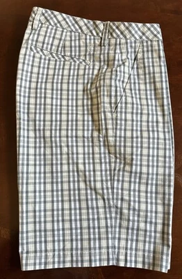 NWOT! Ashworth Plaid Golf  Shorts Mens Size 34 Flat Front Chinos - Image 1 of 4
