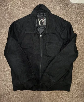 Guess Black Zip-Up Jacket – Full Zip – Men’s (Vintage Style) - Image 1 of 4