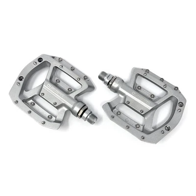 Shimano PD-GR500 Flat Pedals For Mountain Bike Off-Road Silver All New In Box - Image 1 of 4