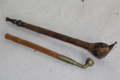 Anciennes pipes bambou Chine (51009) - Photo 1/4